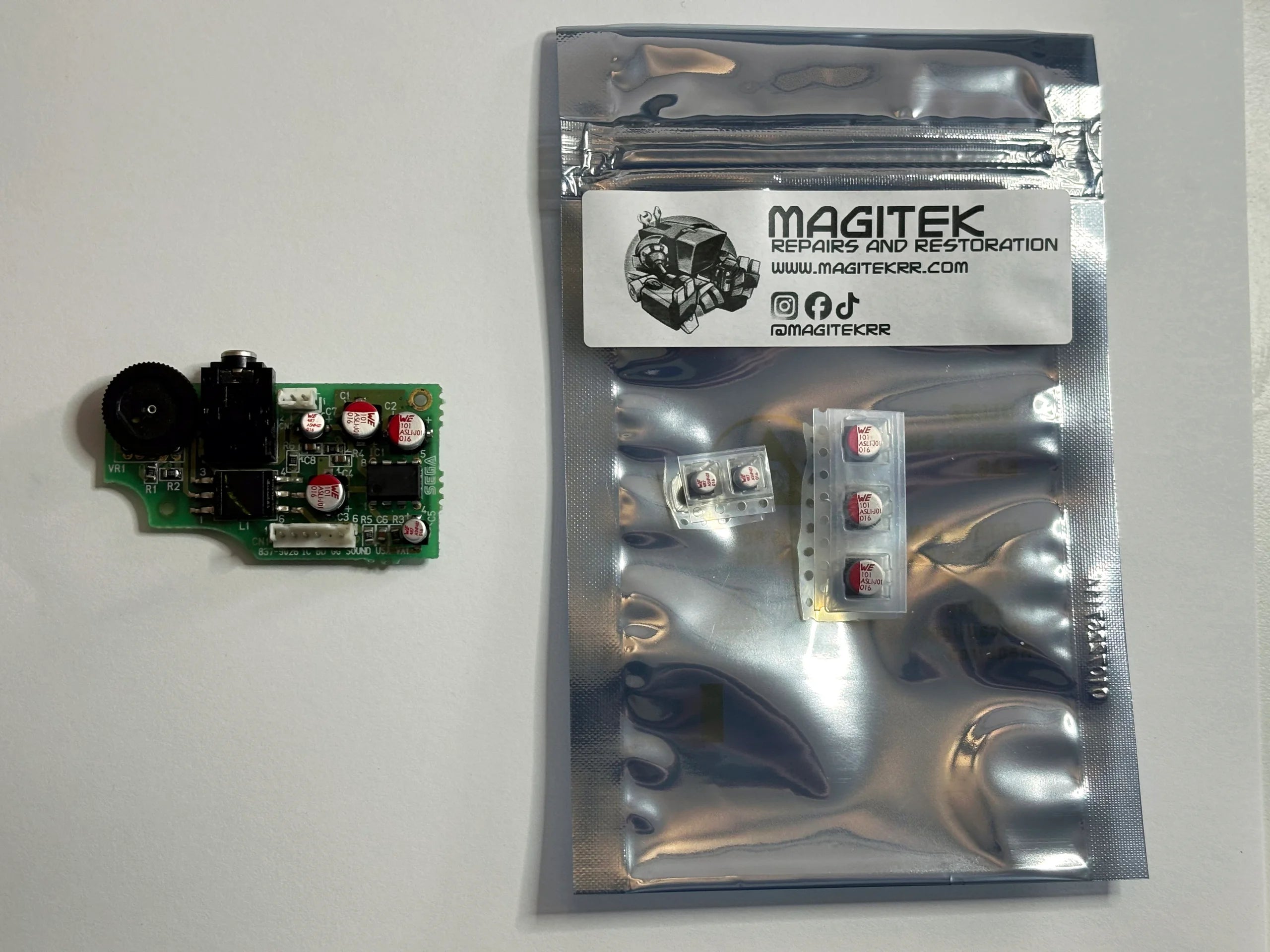 Capacitor Kit for the Game Gear Audio Board Capacitor Kit for the Game Gear Audio Board